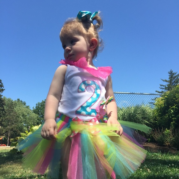 MudPie 2 years old bday outfit/tutu - Picture 3 of 3